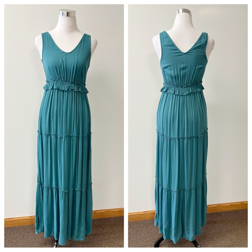 Pink Rose • Ruffle Maxi Dress - Picture 2 of 7